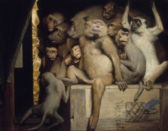 Monkeys as Judges of Art, 1889. Retrieved from WikiArt.